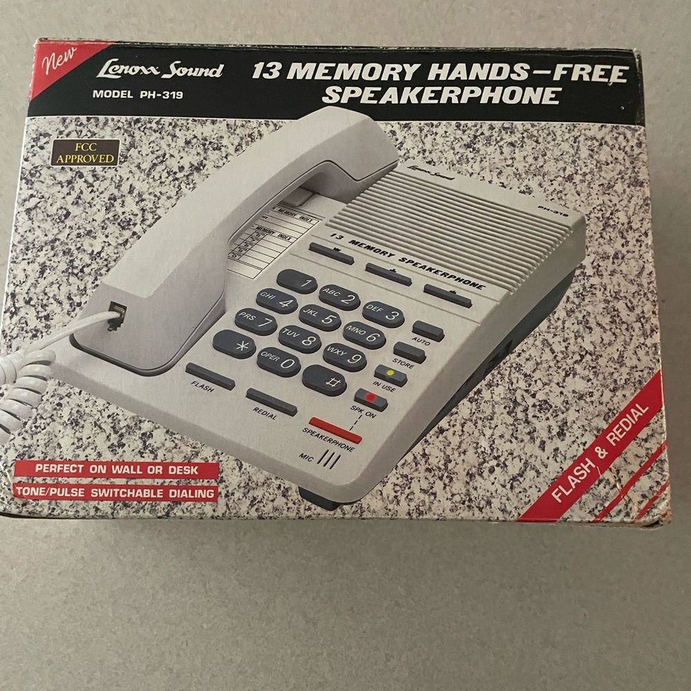13 memory hands free speaker phone